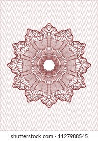 Red passport money rossete