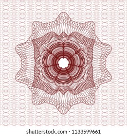 Red passport money rossete