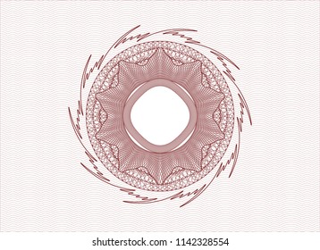 Red passport money rossete
