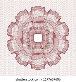 Red passport money rossete
