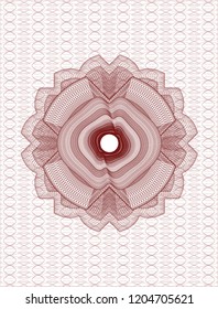 Red passport money rossete