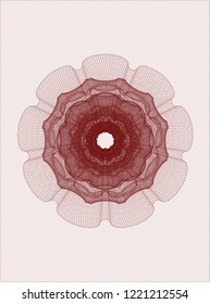 Red passport money rossete