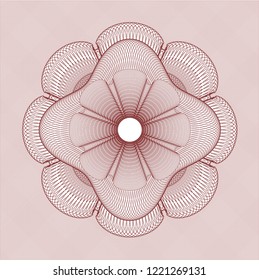 Red passport money rossete