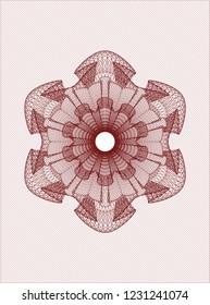 Red passport money rossete