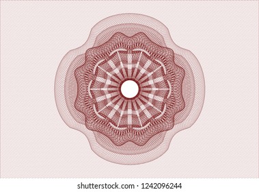 Red passport money rossete