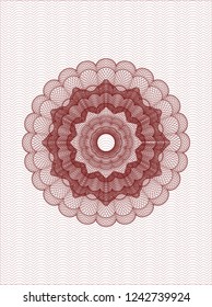 Red passport money rossete