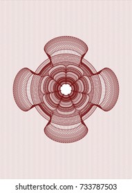 Red passport money rossete