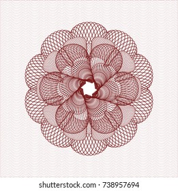 Red passport money rossete