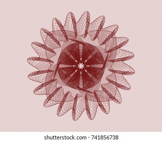 Red passport money rossete