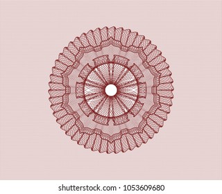 Red passport money style rossete