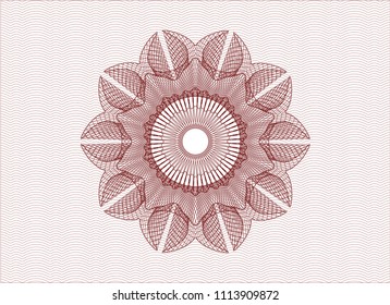  Red passport money style rossete