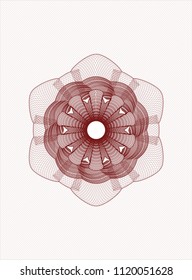 Red passport money style rossete