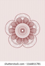Red passport money style rossete