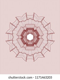 Red passport money style rossete
