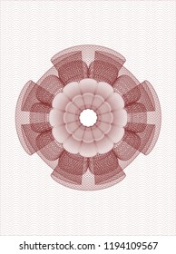 Red passport money style rossete