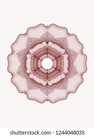 Red passport money style rossete
