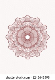 Red passport money style rossete