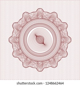 Red passport money style rossete