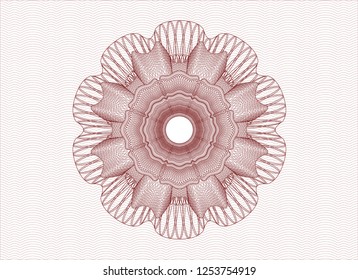 Red passport rosette