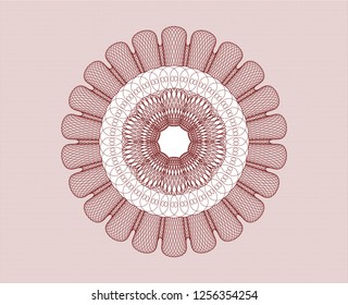 Red passport rosette