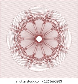 Red passport rosette