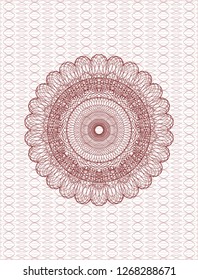 Red passport rosette