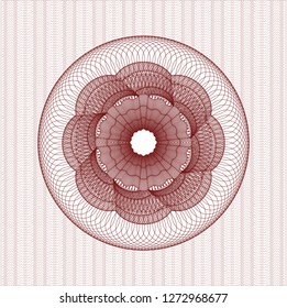 Red passport rosette
