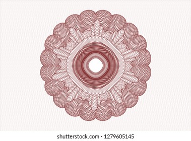 Red passport rosette