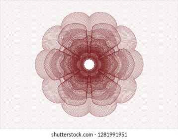 Red passport rosette