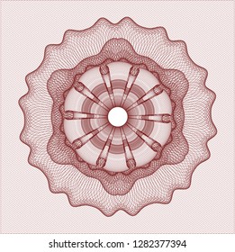 Red passport rosette