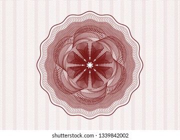 Red passport rosette