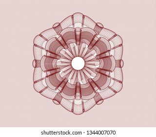 Red passport rosette