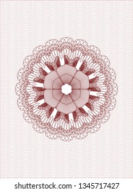 Red passport rosette