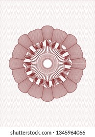 Red passport rosette