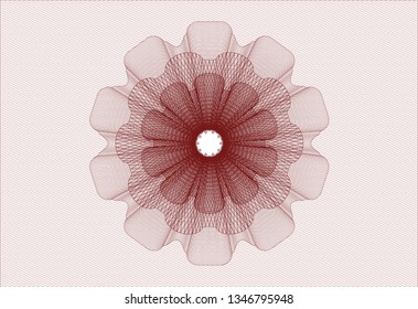 Red passport rosette