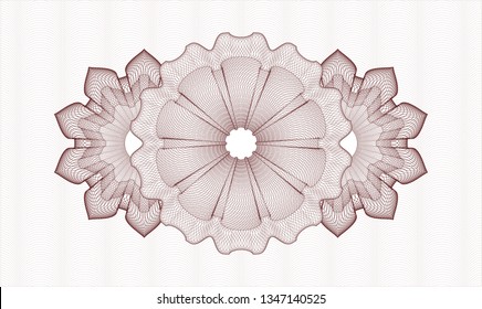 Red passport rosette