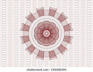 Red passport rosette