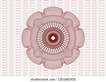 Red passport rosette