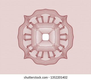Red passport rosette