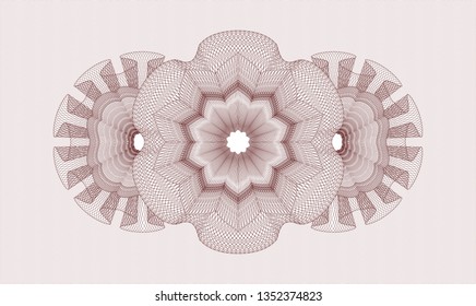 Red passport rosette