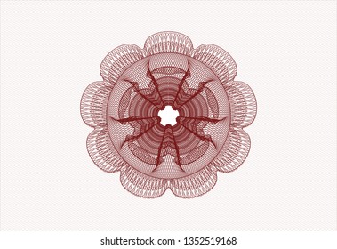 Red passport rosette