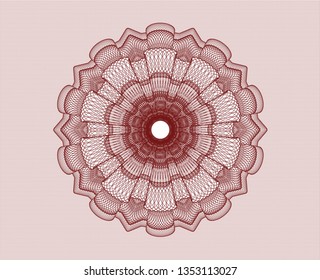 Red passport rosette