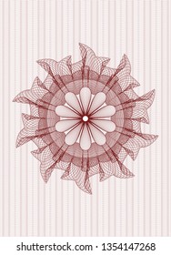 Red passport rosette