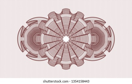 Red passport rosette