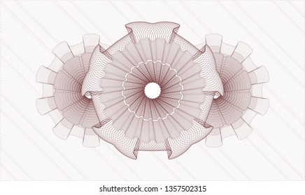 Red passport rosette
