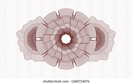 Red passport rosette