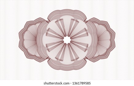 Red passport rosette