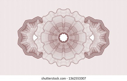 Red passport rosette