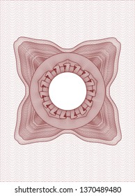 Red passport rosette