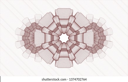 Red passport rosette
